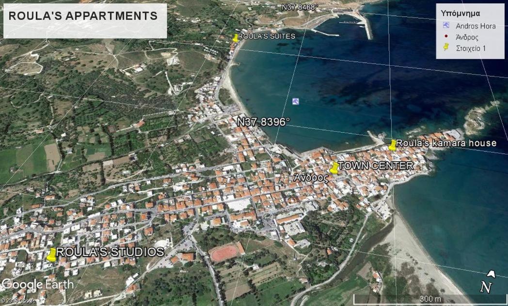 Roula'S Suites Andros Town Bagian luar foto